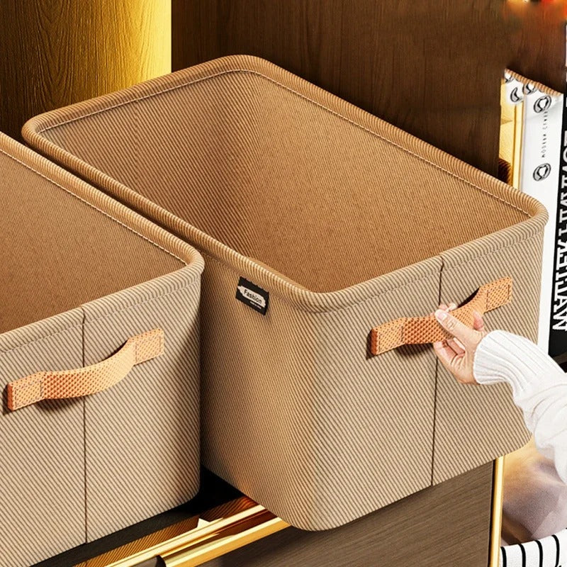 boite-de-rangement-tissu-kaki-utile