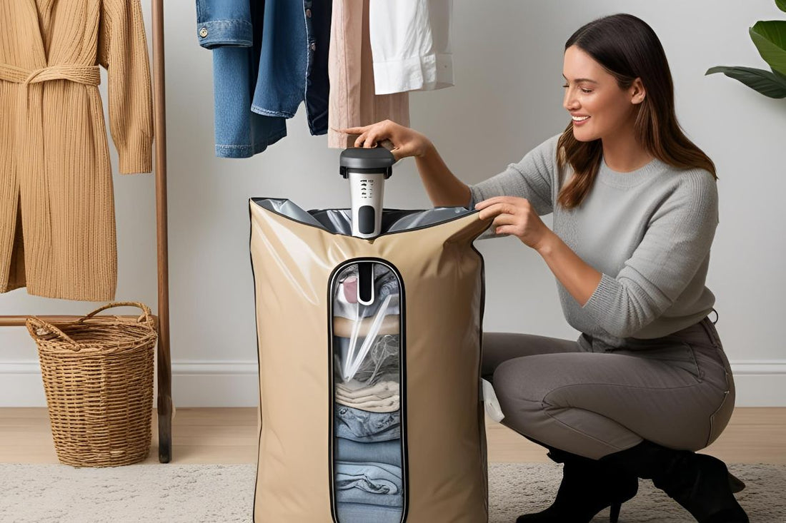 COMMENT GAGNER DE LA PLACE AVEC UN SAC SOUS VIDE POUR VETEMENT?