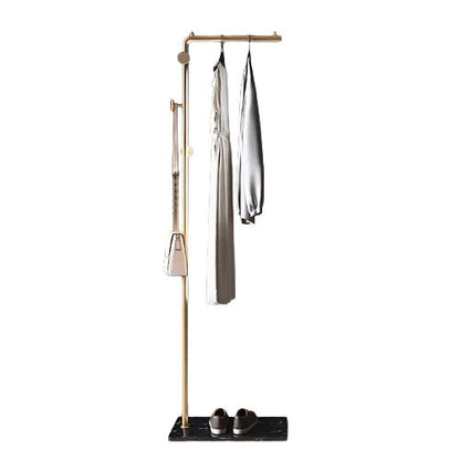 Porte-vêtements en forme L en fer et ardoise
