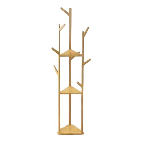 Portant à vêtements en bois de bambou