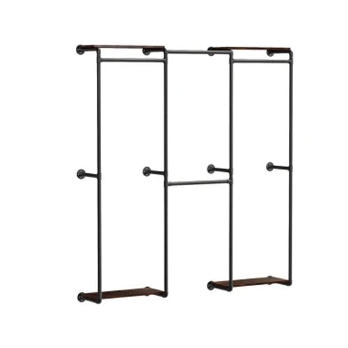 Tringle penderie murale en métal – design industriel en