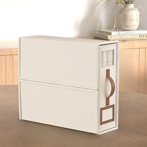 boite-de-rangement-tissu-pliable-blanche-elegante