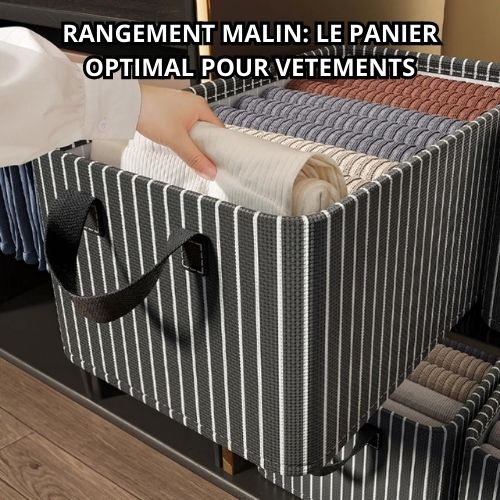 Panier de Rangement Noir et Blanc