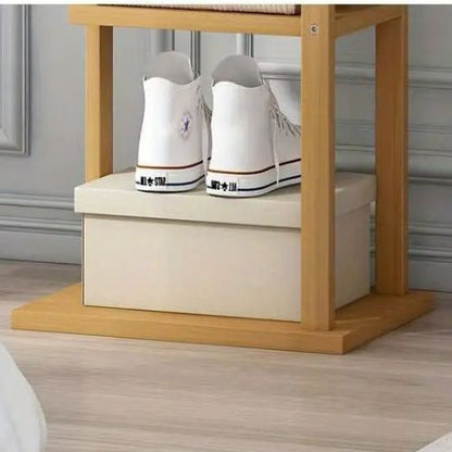 portant-en-bois-vetement-avec-espace-chaussures