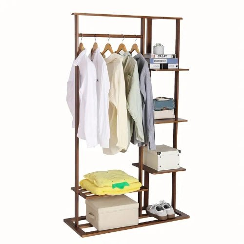 Portant à vêtements en bambou – style antique