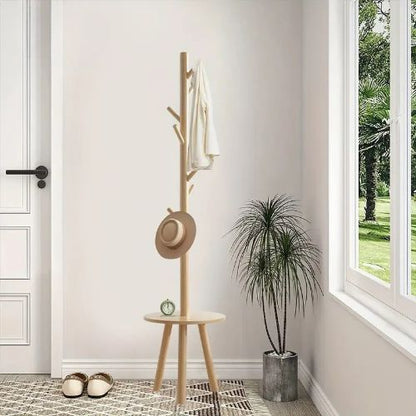 Porte-manteau en bois massif de palissandre avec 7 crochets