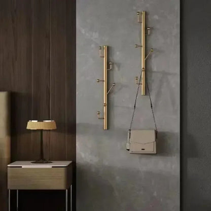 porte manteau mural dore