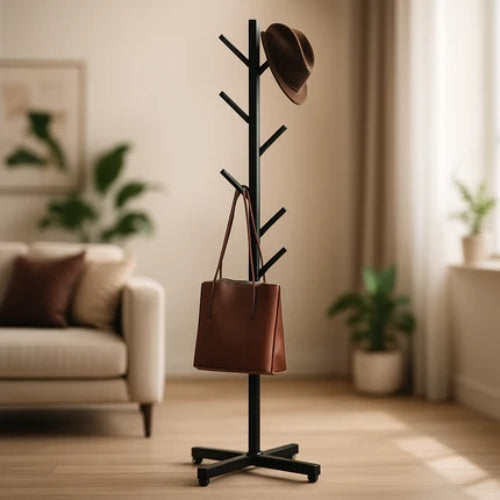 porte-vetement-noir-pour-chapeau-sac